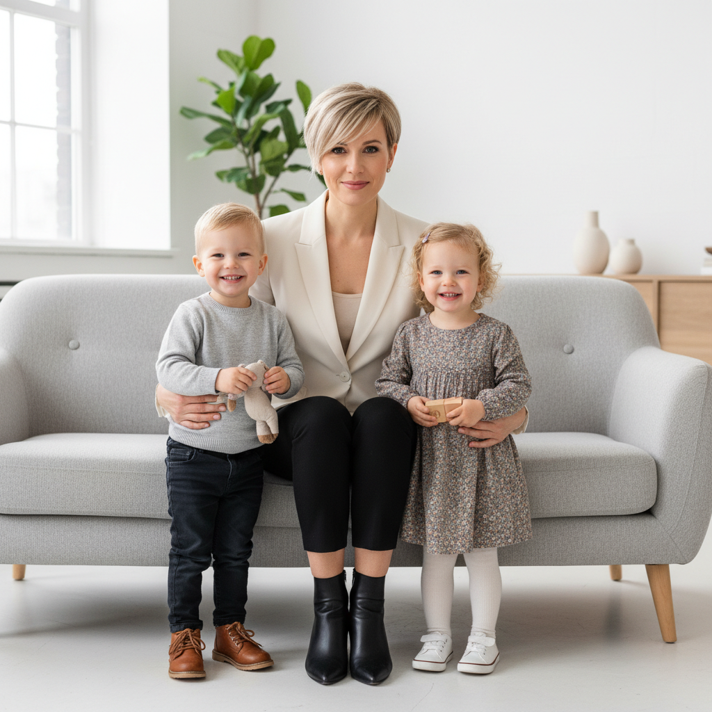 Няня с двойней мальчик и девочка