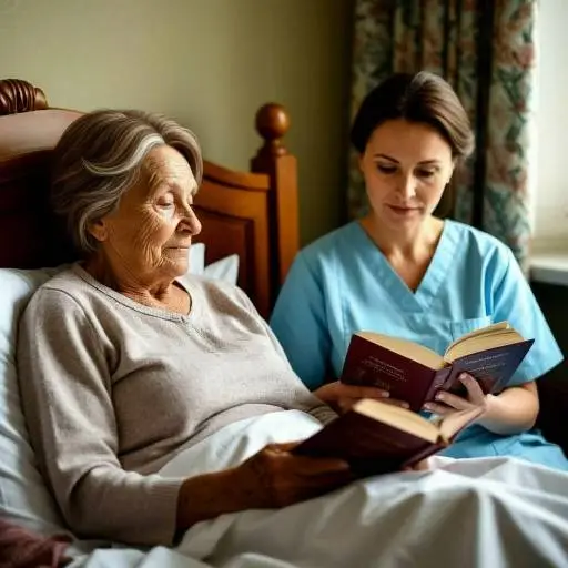 Сиделка и пожилой человек