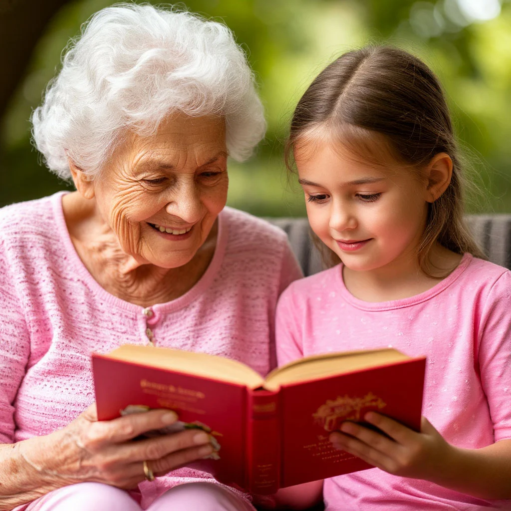 Бабушка и девочка