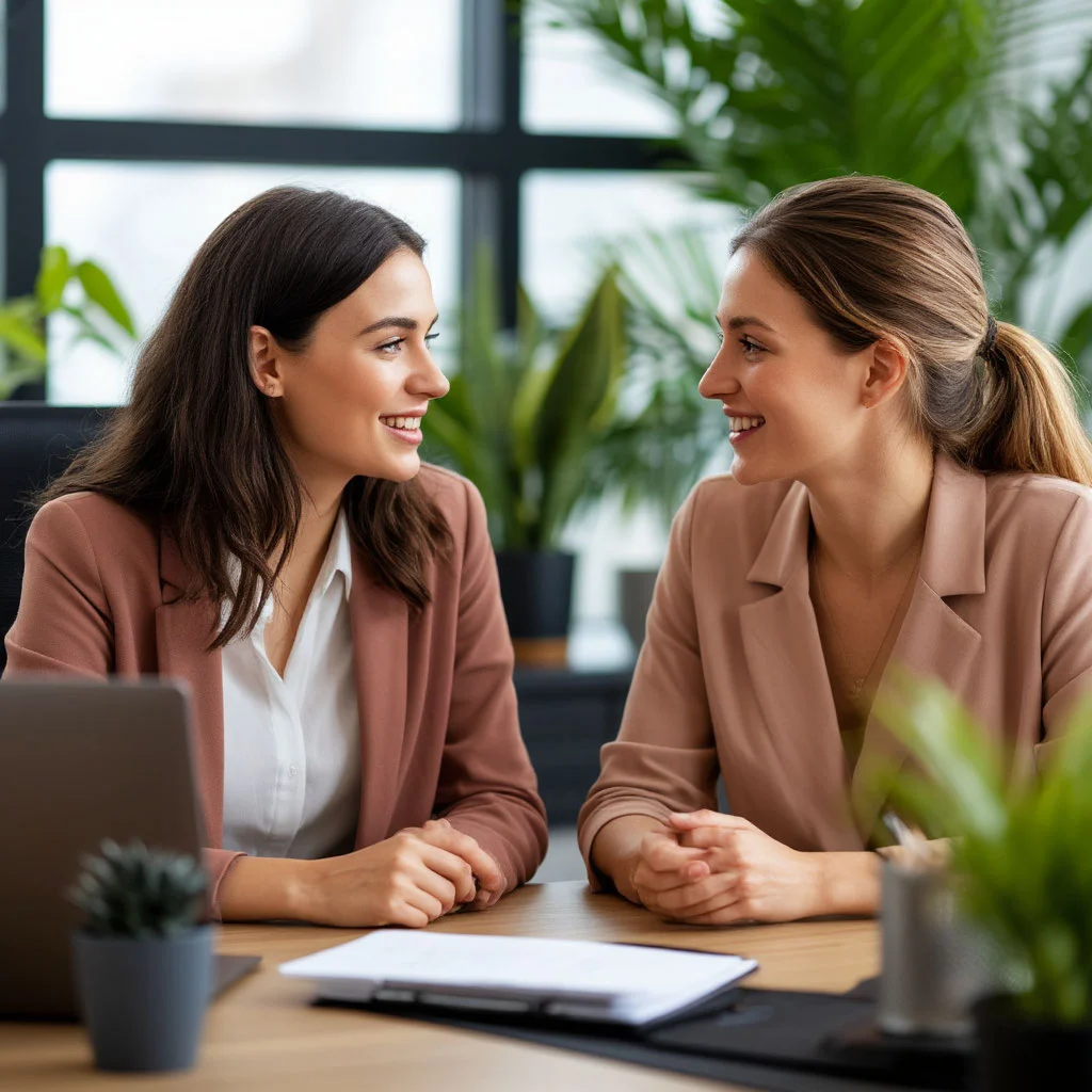 Встреча двух женщин